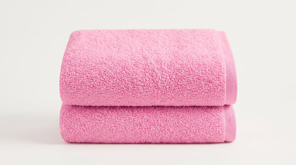 Flamingo Pink Premium Hand Towel