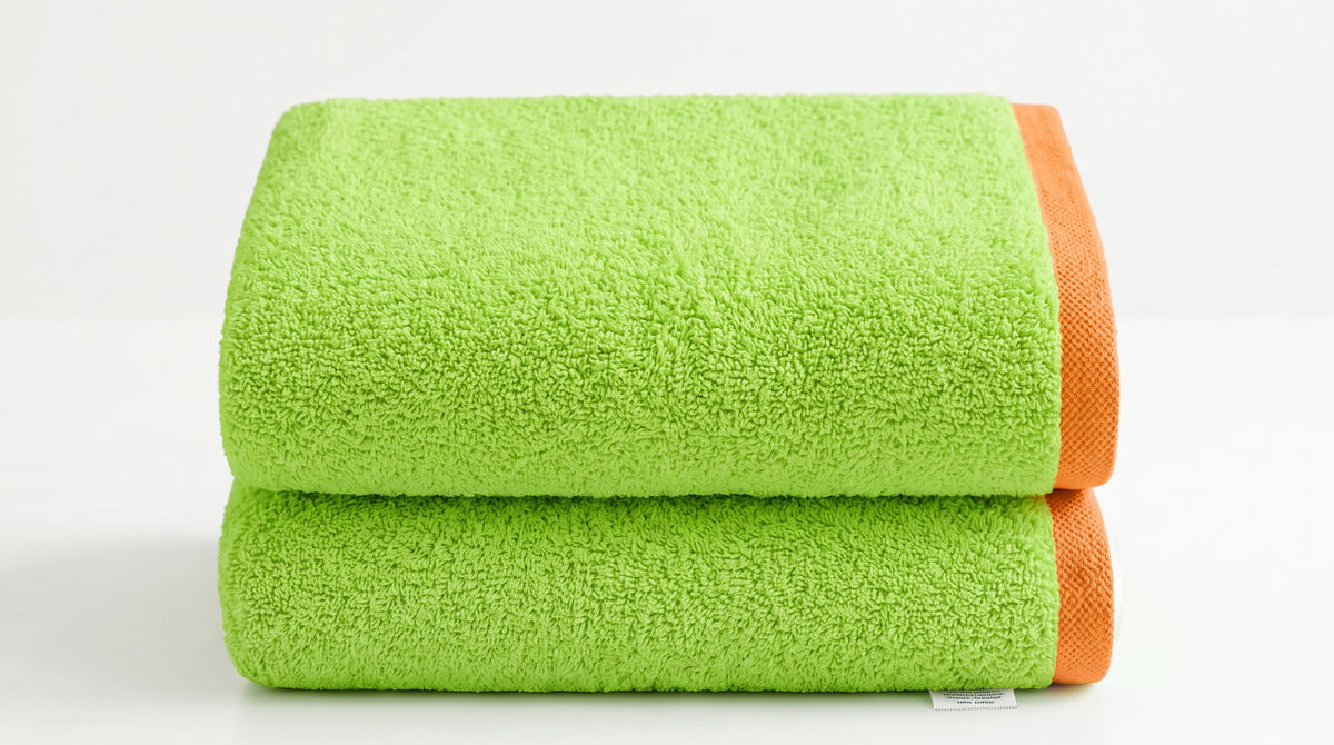 Neon Matcha Premium Bath Towel