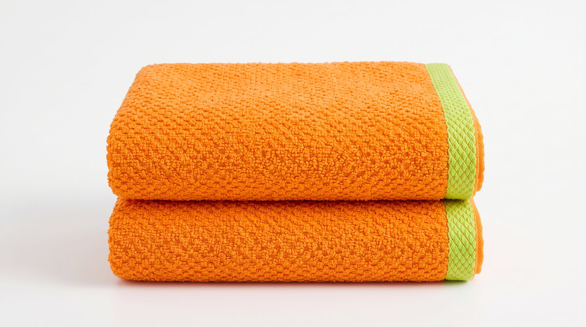 Tangerine Pop Premium Bath Towel