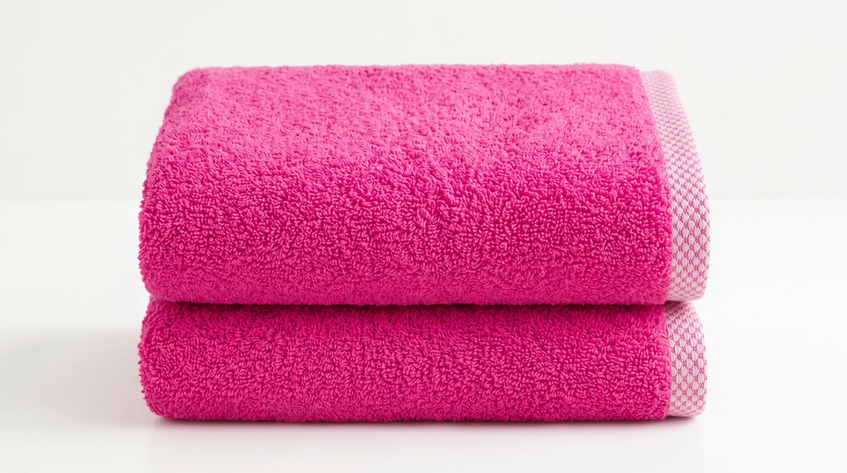 Vibrant Magenta Premium Bath Towel