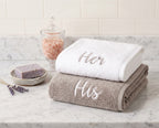 His and Her Bath Towel Set
